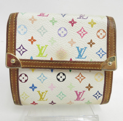 LOUIS VUITTON Geldbörse Monogram Multicolor Elise Leder F#45008