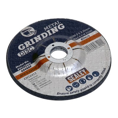 Sealey Schleifscheibe Ø100 x 6mm Ø16mm Bohrung PTC/100G