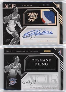 2022-23 Panini Noir B&W /99 Ousmane Dieng #319 RPA Rookie Patch Auto RC