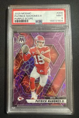 2025 Panini Mosaic - Patrick Mahomes II #200 Purple Scope Prizm