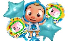 Cocomelon Baby JJ Birthday Party Balloons  5pcs. Decorations Uk