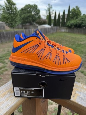men s nike lebron X 10 low knicks HWC size 8.5 used with box 579765-800