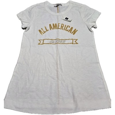 NWT Gap Short Sleeve Crewneck T-Shirt Women s Sz Small ''All American '' 