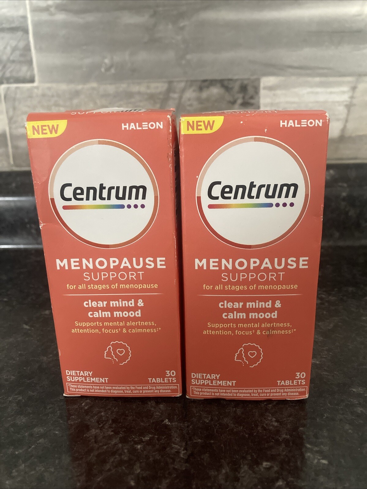 X2 Centrum Menopause Support + Clear Mind & Calm Mood Supplement 30 Tablets 1/26