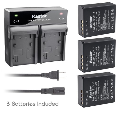 Kastar Full Decoded Battery AC Rapid Charger for Olympus OM-D EM1 Mark III MARK3 - Picture 9 of 10