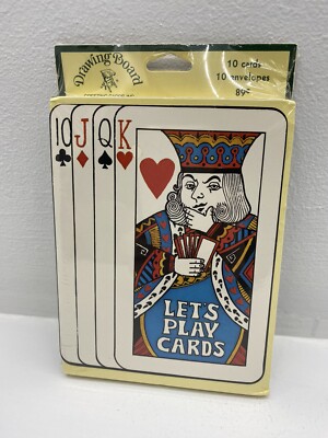10 New Lets Play Cards Invitations Game Night Party Supplies