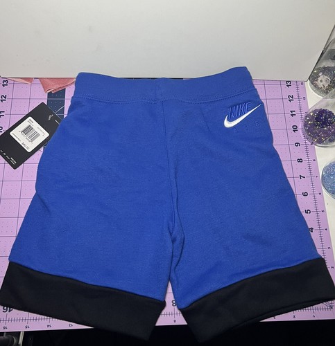 Nike Boys Standard Fit Fleece Athletic Sweat Shorts Deep Royal Blue Size 5 - Picture 2 of 4