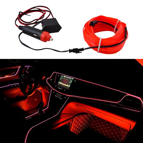 12V LED Car Interior Atmosphere String Strip Light Fits VW for Golf MK4 5 6 7 CC - Picture 8 of 11