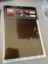 1/20 Scale Motorsport #1120 Twill Weave Carbon Fiber Decal, Black / Bronze