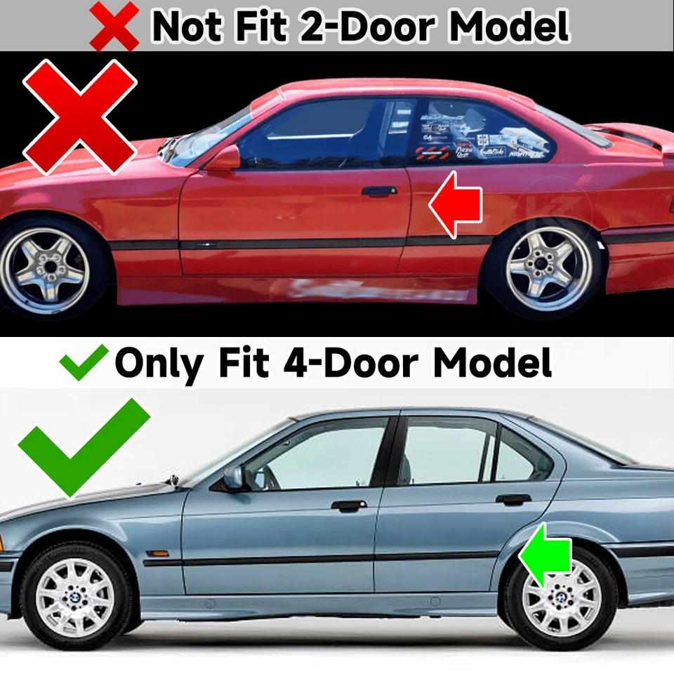 Juego de pares de luces de señalización de esquina de estacionamiento para BMW Serie 3 E36 1992-1999 sedán de 4 puertas Foto 2 de 4