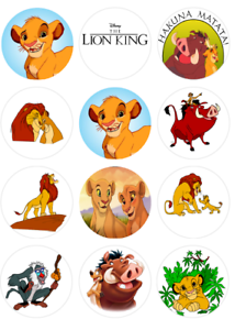 Lion King Cupcake Toppers Shefalitayal