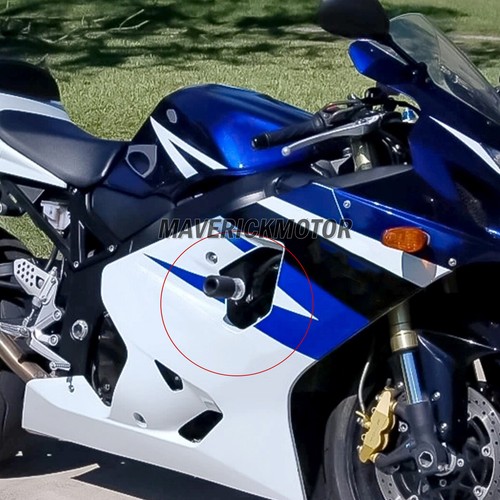 For 2004-2005 Suzuki GSX-R 600 GSXR 750 Knobs Black Frame Slider Crash Protector - Picture 4 of 12