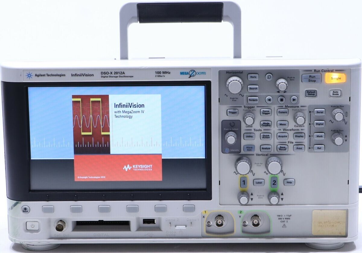 AGILENT DSOX2012A 2CH 100MHZ DIGITAL STORAGE OSCILLOSCOPE AGILENT DSOX2012A 2CH 100MHZ DIGITAL STORAGE OSCILLOSCOPE