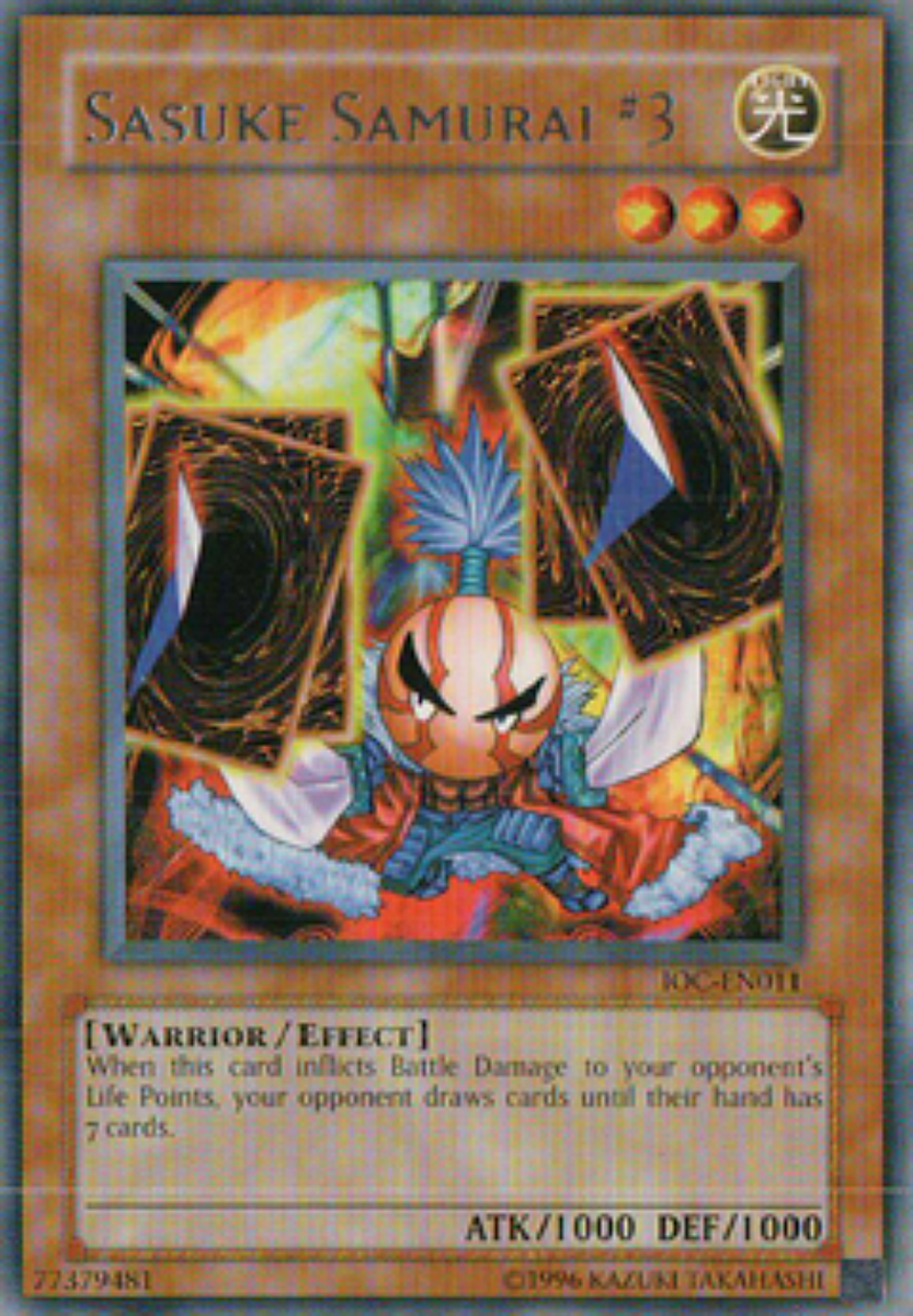 Sasuke Samurai #3 IOC-EN011 1st Near Mint Silver Rare yugioh Card