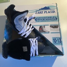Lake Placid WIZARD 400 Youth Boy's Adjustable Hockey Ice Skates size 10-13 