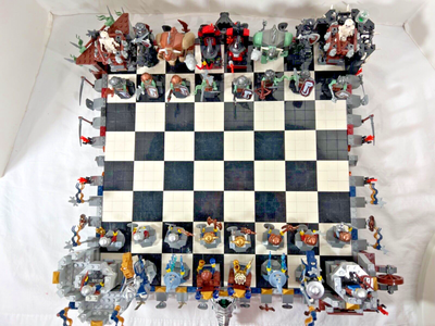LEGO Fantasy Castle Giant Chess Set #852293 w/ instruction book 