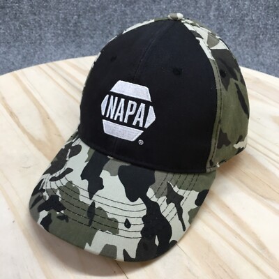 NAPA Know How Baseball Cap Mens Black OS Adjustable Curved Brim Embroidered Logo