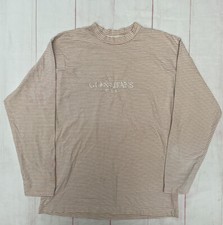 Vintage 90s Guess Jeans Stripe Georges Marciano Mock Neck T-Shirt Made In USA M