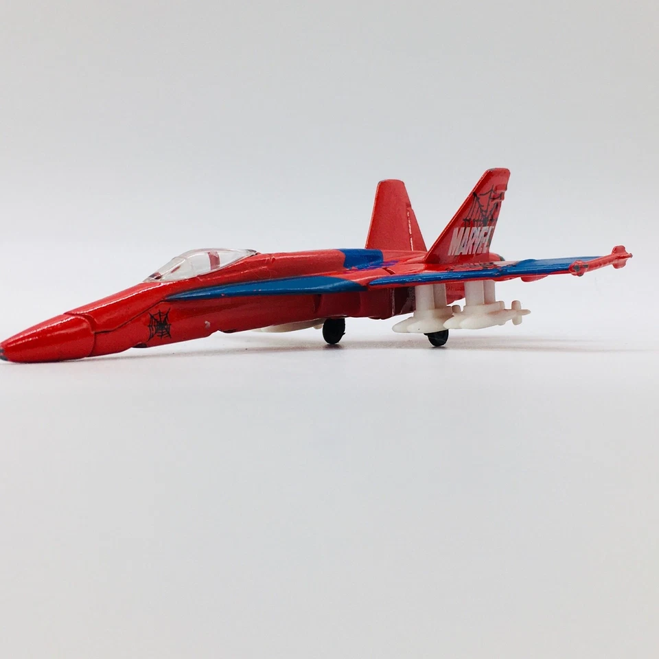 2004 Marvel F/A-18C Maisto decorated Spiderman Diecast Toy Airplane 5" Hornet - Image 4 of 4