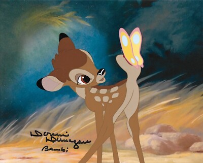 Donnie Dunagan - original signiertes Disney's Bambi 10x8 Autogramm