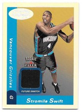 Lot of 4 2000-01 Hoops Hot Prospects Future Swatch Rookies - Swift Mihm Collier