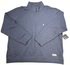 Eddie Bauer 1/4 Zip Long Sleeve Fleece Cotton Blend Pullover Men XL Gray NWT 64