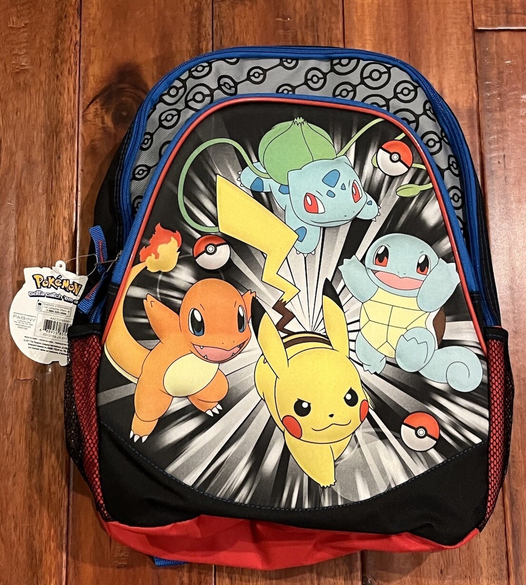 ギフト Pokémon Pikachu Kids Size Backpack Black Brand New School Book Bag