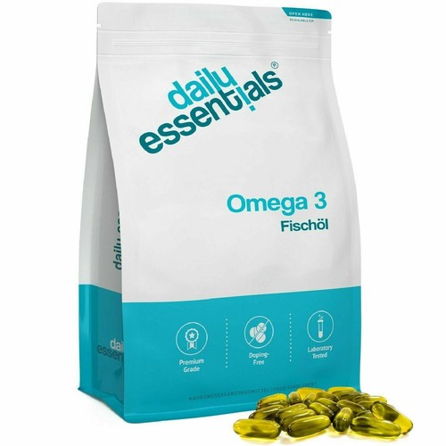 OMEGA 3 Olio di Pesce 500 capsule softgels 1000 mg EPA DHA pillole pastiglie  | eBay