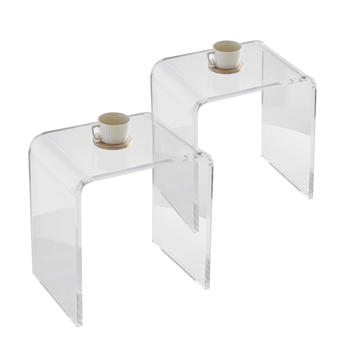 White acrylic end on sale table