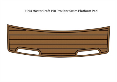 1994 MasterCraft 190 Pro Star Swim Platform Boat EVA Foam Teak Deck Floor Pad