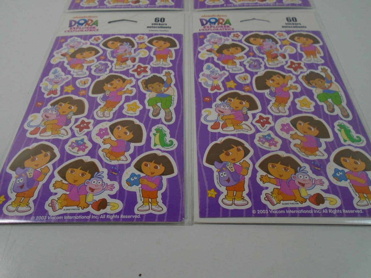 4 PACKS OF DORA THE EXPLORER STICKERS (NEW) | eBay