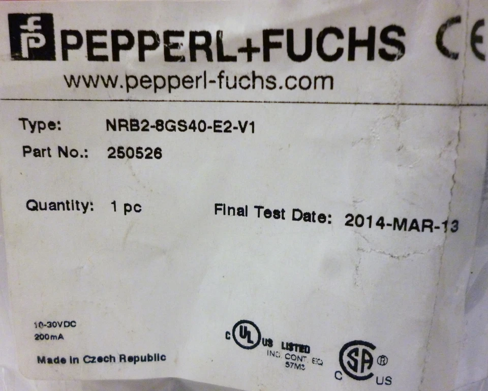 Pepperl NRB2-8GS40-E2-V1 Inductive Proximity Sensor - Image 2 of 4