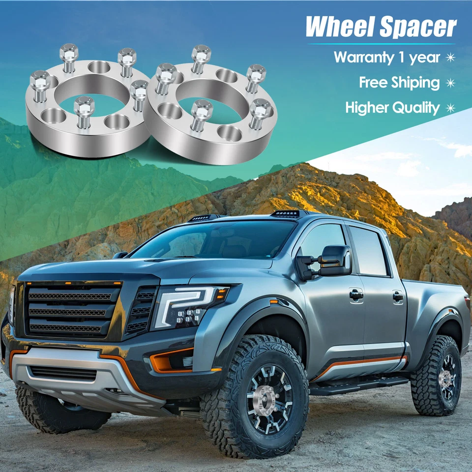 2PC 1.25" 5x4.75 Wheel Spacers for Chevy S10 Blazer Corvette Pontiac Firebird - Imagem 2 de 4