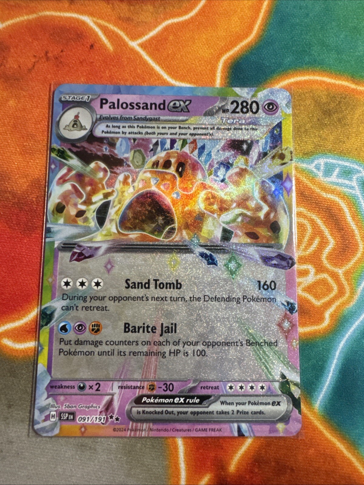 Palossand ex 091/191 - Surging Sparks - Pokemon TCG Card #64
