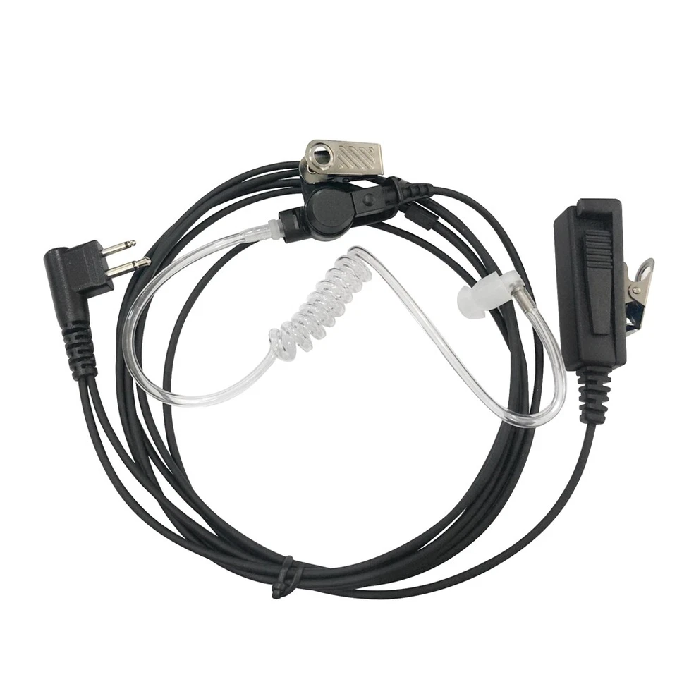 2 WIRE SURVEILLANCE MIC EARPIECE FOR CP200 PR400 EP450 RADIO HEADSET 10X - Image 2 of 4