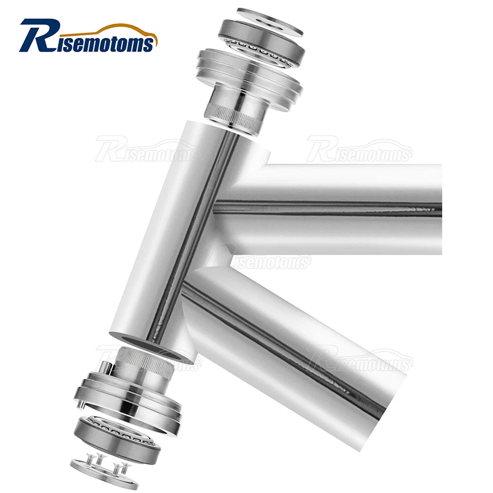 Para Harley Big Twins 1936+ con copas de cuello extraíbles topes de horquilla internos integrados Foto 2 de 4