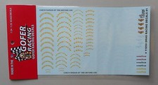 Yellow White Drag Racing Goodyear Tire 124 125 Gofer Decals Car Model 11050 Yellow White Drag Racing Goodyear Tire 124 125 Gofer Decals Car Model 11050