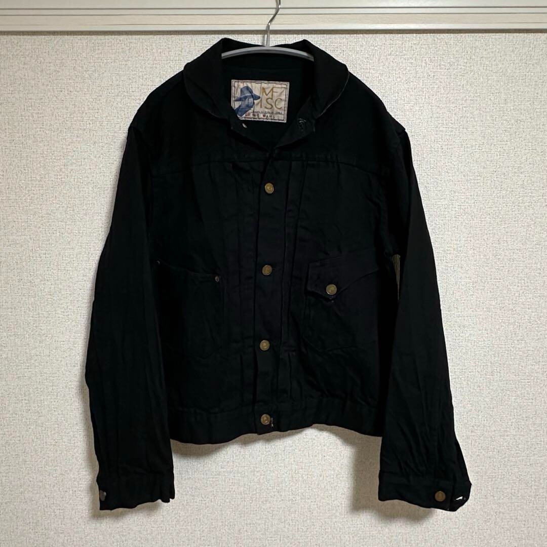 MISTER FREEDOM MFSC 13oz BLACK DENIM RANCH BLOUSE Jacket MISTER FREEDOM MFSC 13oz BLACK DENIM RANCH BLOUSE Jacket