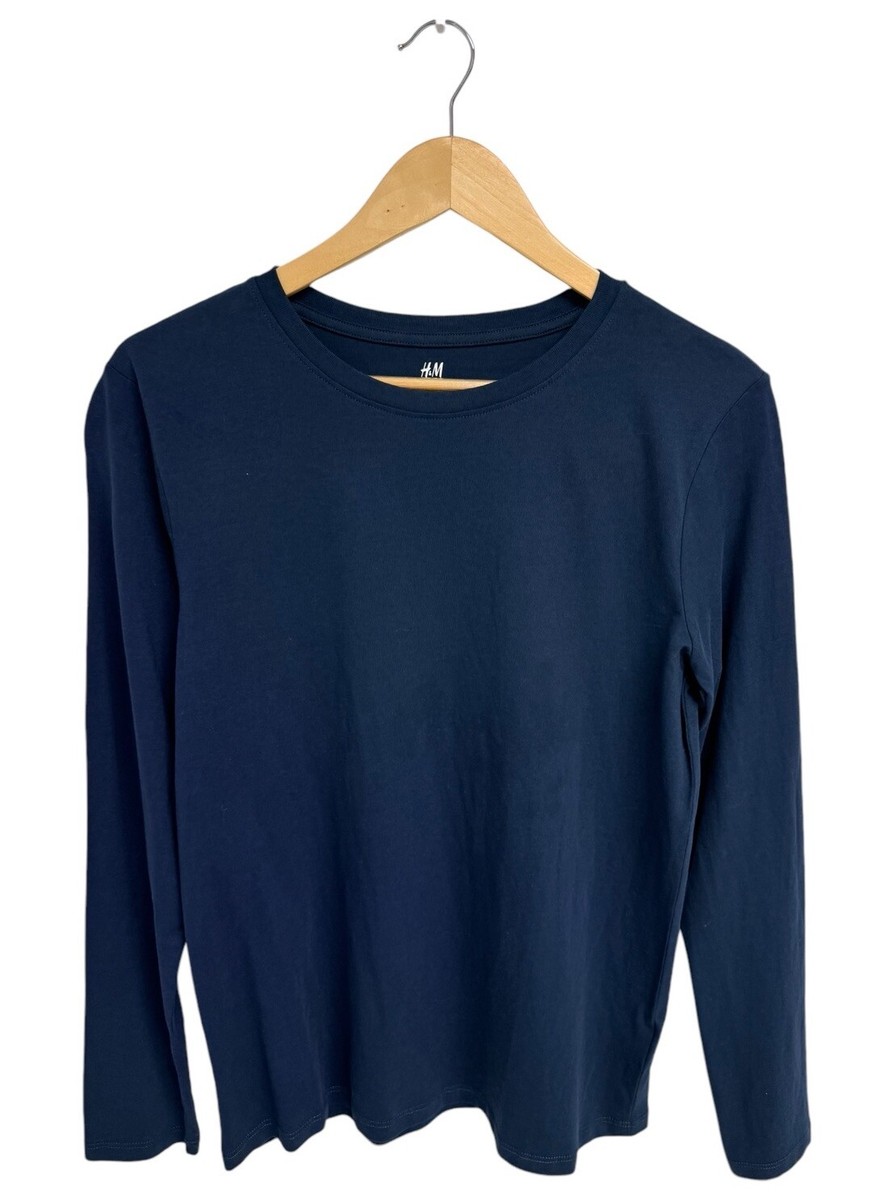 H&M women's basic top navy blue long sleeve size M/L