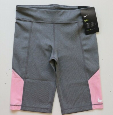 NIKE TROPHY DRI FIT TRAINING GYM FAHRRAD SHORTS HEATHER CJ7562-091 KINDER MÄDCHEN M