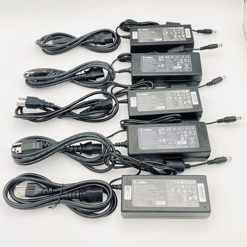 LOT of 5 Genuine Zebra AC Adapter SAWA-52-312524 FSP075-RAAN2 FSP075-RAAM & Cord - 第 1/11 張圖片