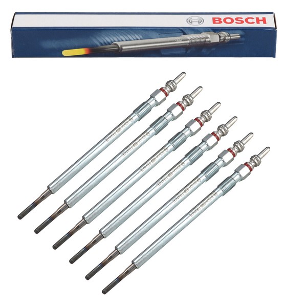 6X Bosch GLP2-HS GLP202 GlüHkerze FüR Mercedes W203 W204 W211 W164 W221 OM642-image