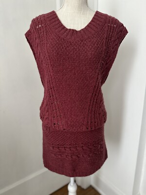 Robe Tunique En Laine Bordeaux Opening Ceremony - Taille S, Occasion En Très Bon état !