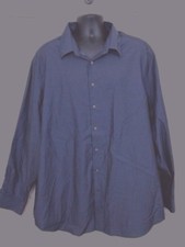 Men's Perry Ellis 2X  Cotton L/S Non Iron Dark Gray    I26