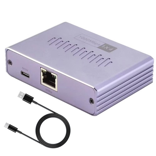 Répartiteur Gigabit Ethernet 1 To 2/3/4 Internet Splitter 1000Mbps RJ45 Splitter - Photo 19/21