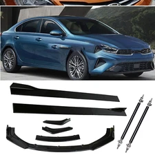 Front Bumper Lip Splitter Spoiler Strut Rods For Kia Forte Soul Optima Protector
