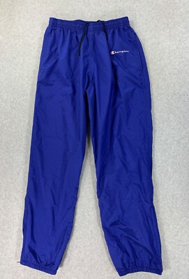 Champion Breathable Athletic Wind Pants (Men's Medium) Blue Champion Breathable Athletic Wind Pants (Men's Medium) Blue