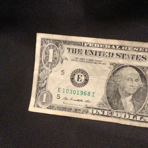 Birthday Bill Serial Number $1 One Dollar Bill Note 10301968 October 30th 1968 - Picture 2 of 6