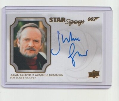 James Bond Villains and Henchmen Autograph Star Signings Card Julian Glover (D)