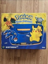 Nintendo N64,Pokémon Pikachu N64 Konsole,OVP,Controller,NUS-101,neu